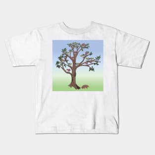 The Echidna, a Gum Tree and all the cockatoos Kids T-Shirt